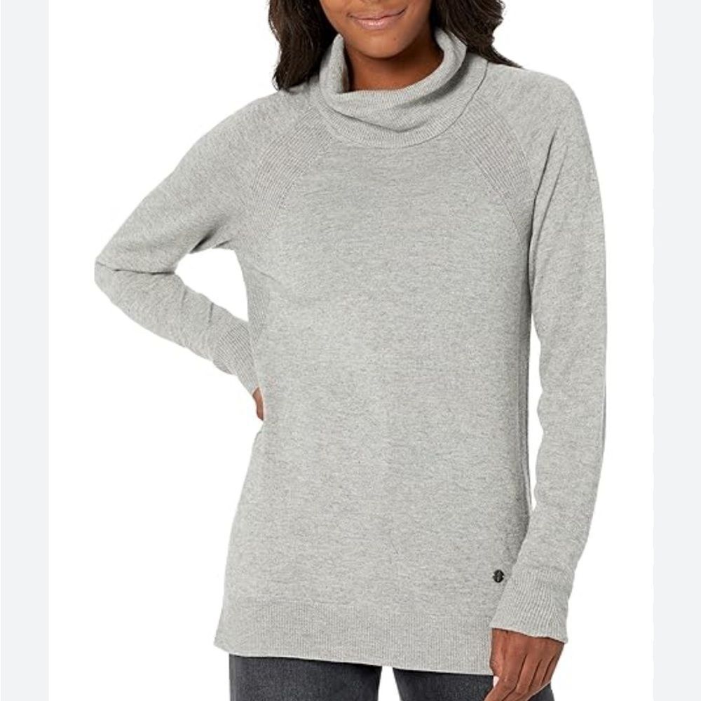ROYAL ROBBINS Westlands Funnelneck Wool Blend Turtleneck Sweater Gray Size XL